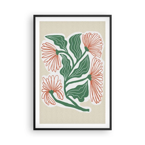 Poster in cornice nera - Folklore e modernità - 61x91 cm