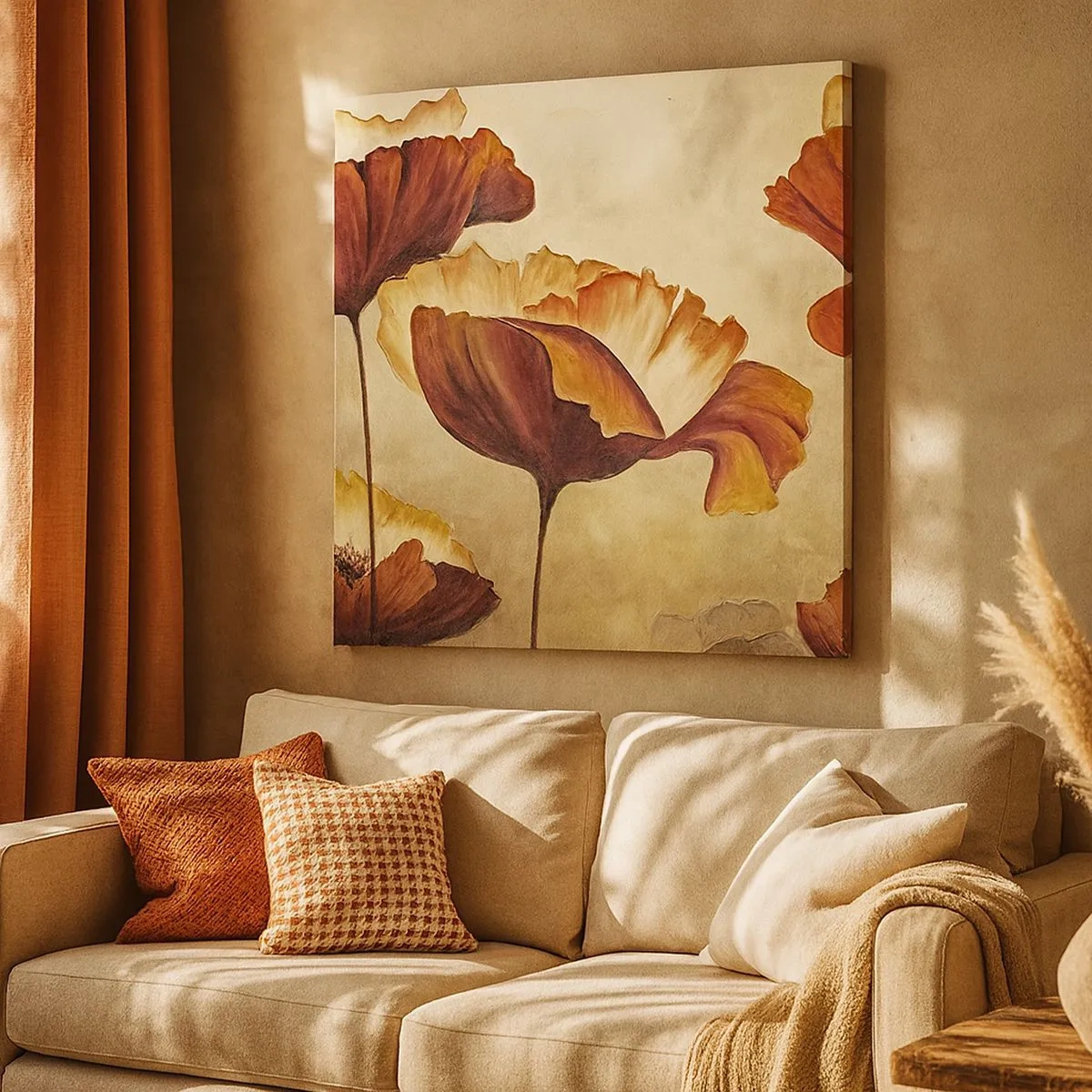 Quadro su tela - Stampe su Tela - Nei prati e nei campi - 30x30 cm