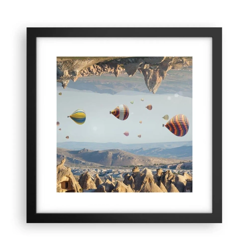 Poster in cornice nera - Qui tutto è possibile - 30x30 cm