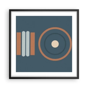 Poster in cornice nera - L'essenza delle cose - 50x50 cm