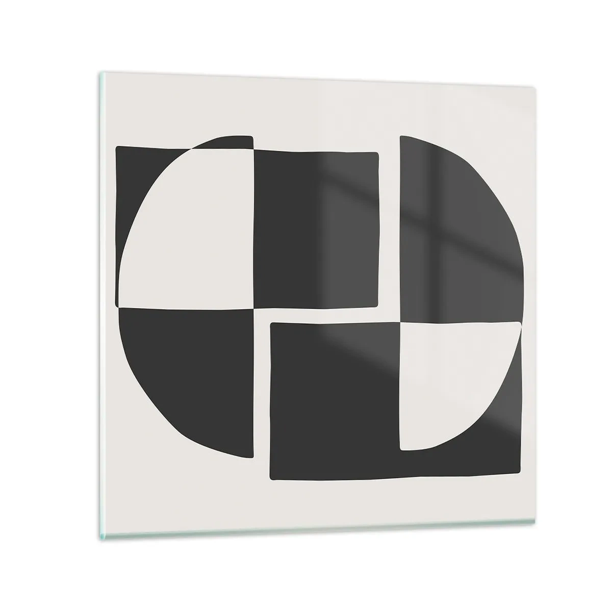 Quadro su vetro - Antitesi - sintesi - 30x30 cm