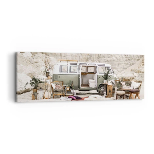 Quadro su tela - Stampe su Tela - è tempo di viaggiare - 90x30 cm