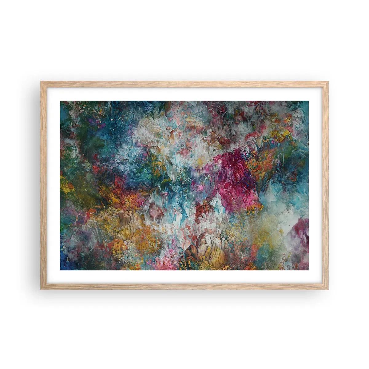 Poster in cornice rovere chiaro - In piena fioritura - 70x50 cm