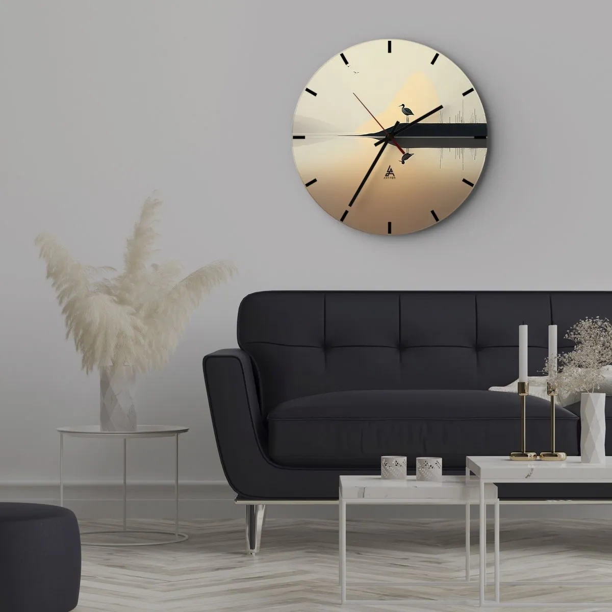 Orologio da parete - Orologio in Vetro - Il signore del lago - 40x40 cm