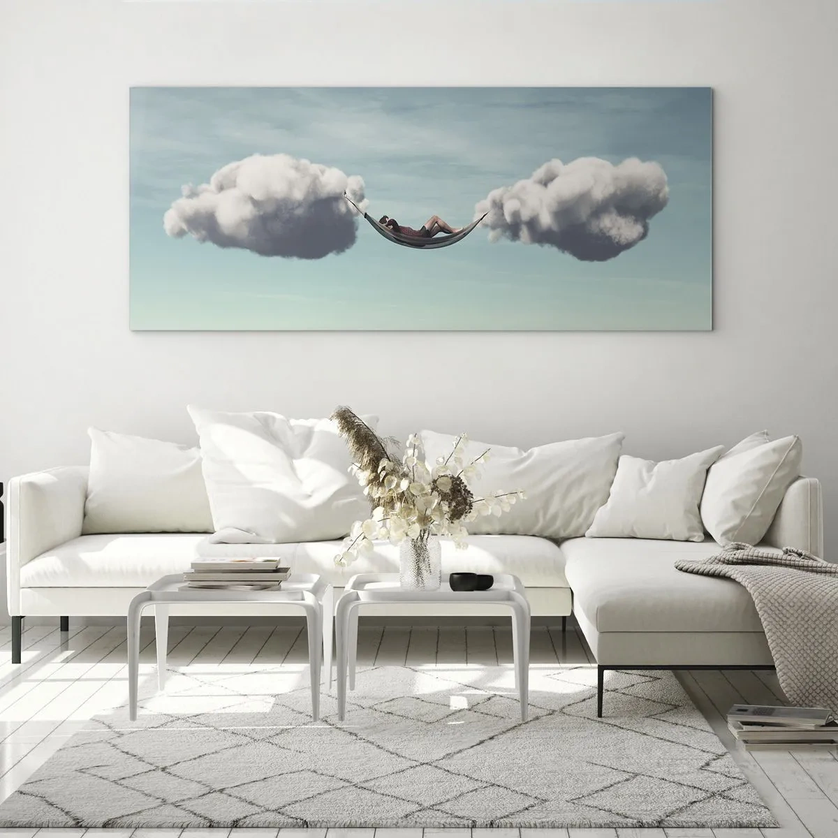 Quadro su vetro - La felicità del momento - 100x40 cm
