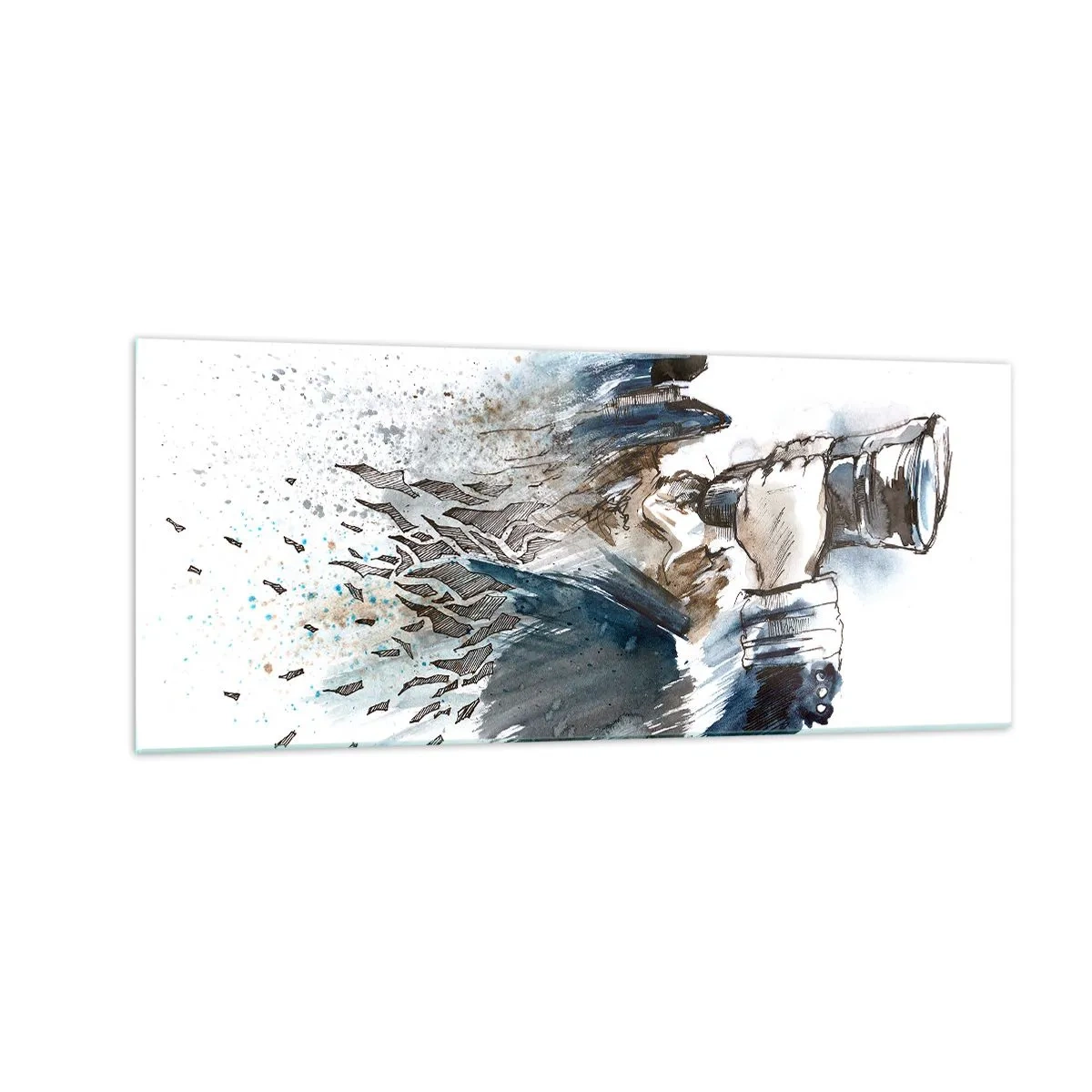 Quadro su vetro - Dieci gradi Beaufort! - 100x40 cm