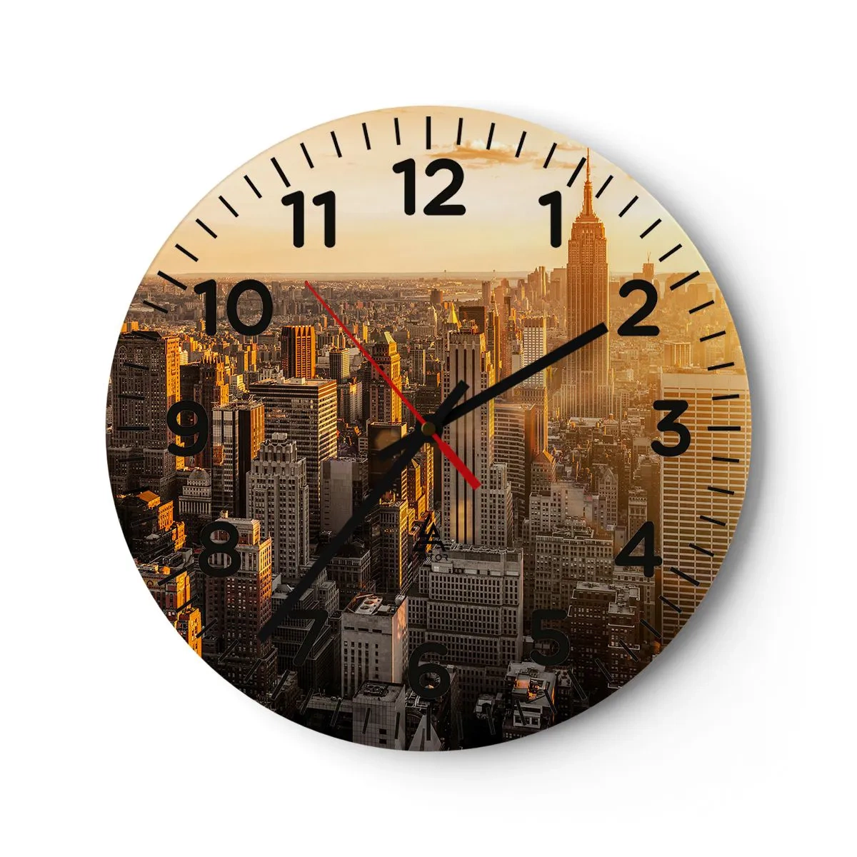 Orologio da parete - Orologio in Vetro - Crescere al sole - 40x40 cm