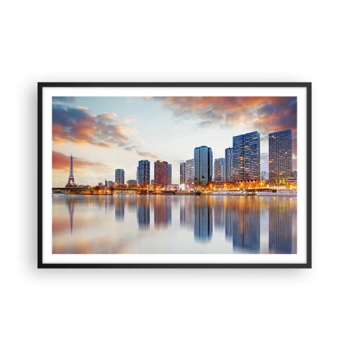 Poster in cornice nera - La pace monumentale di Parigi - 91x61 cm