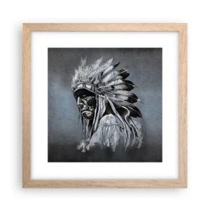 Poster in cornice rovere chiaro - Ritorno alle radici - 30x30 cm