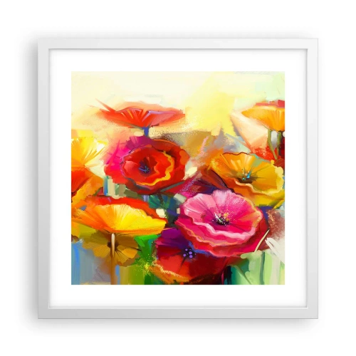 Poster in cornice bianca - Non solo rossi - 40x40 cm