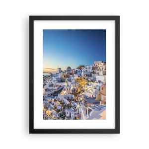 Poster in cornice nera - Essenza della grecità - 30x40 cm