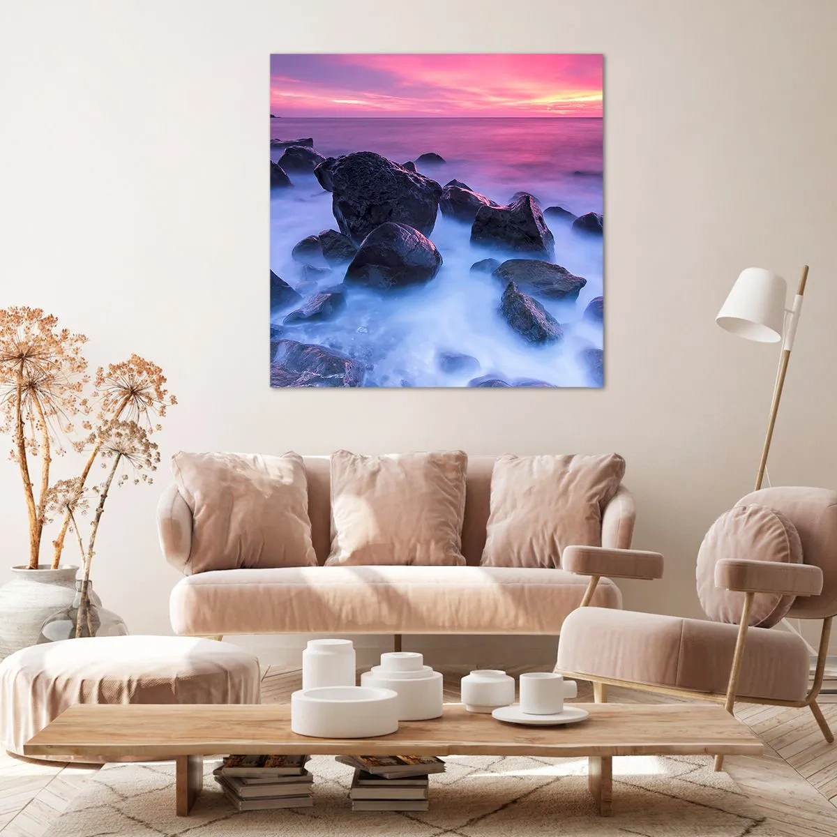 Quadro su tela - Stampe su Tela - Nascita nella luce e nella nebbia - 60x60 cm