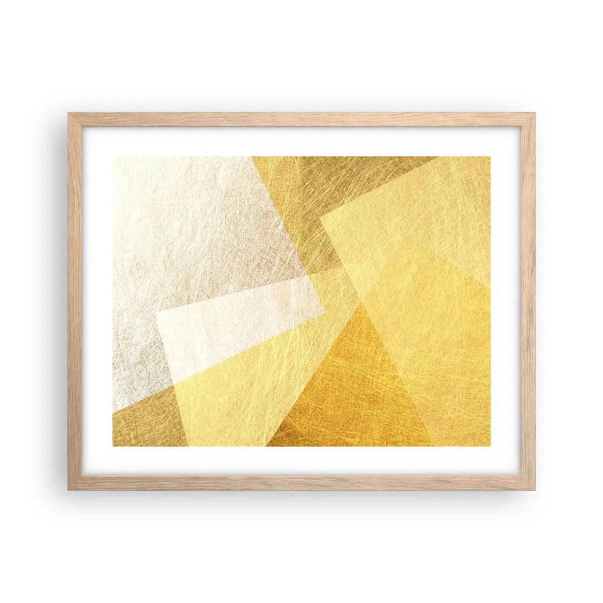 Poster in cornice rovere chiaro - La pace della geometria - 50x40 cm