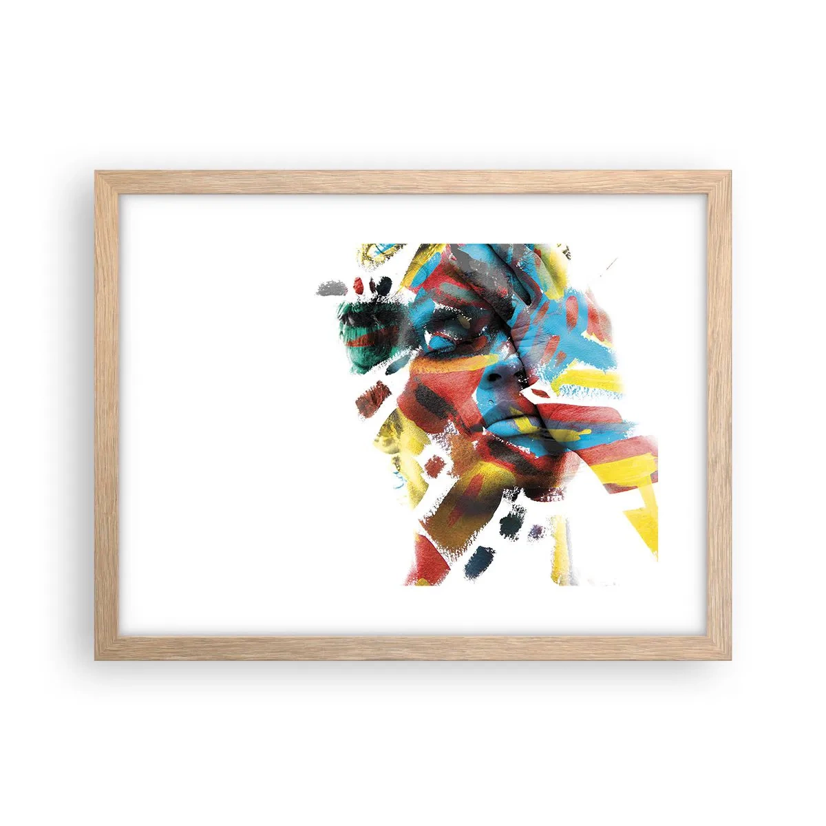 Poster in cornice rovere chiaro - Personalità colorata - 40x30 cm