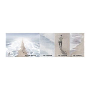 Campione di Fotomurale Premium Canvas - Un futuro luminoso - Mare, Luminoso, Spiaggia - 100x30 cm