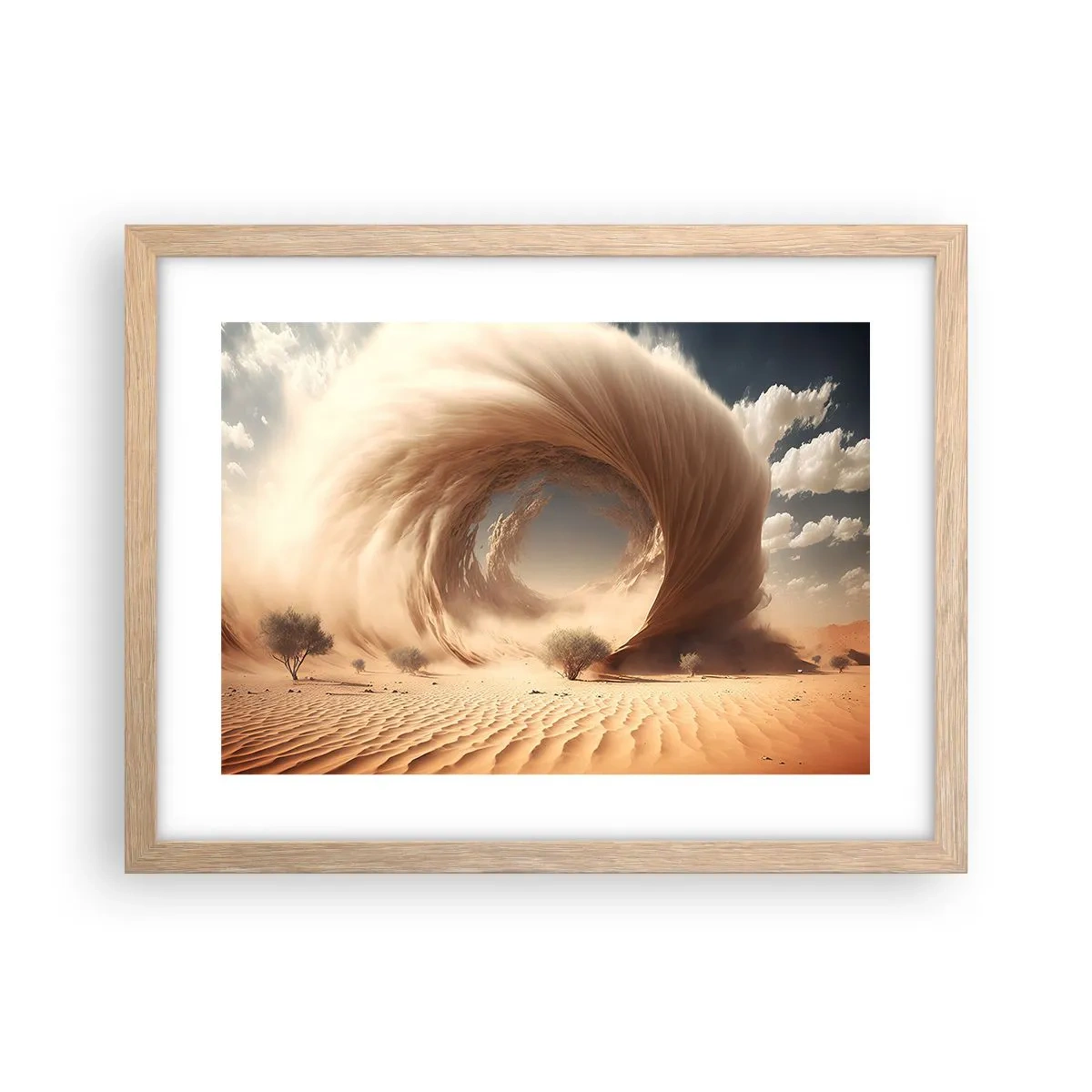 Poster in cornice rovere chiaro - Il portale è aperto - 40x30 cm