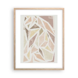 Poster in cornice rovere chiaro - Composizione da vetrata - 40x50 cm