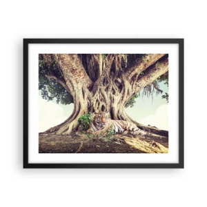 Poster in cornice nera - Vista dal Libro della Genesi - 50x40 cm