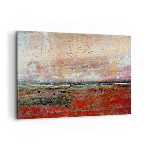 Quadro su tela - Stampe su Tela - Una composizione astratta ispirata al mare e alla natura. - 100x70cm - Forse è il mare - Decorazione murale moderna per soggiorno e camera da letto ARTTOR