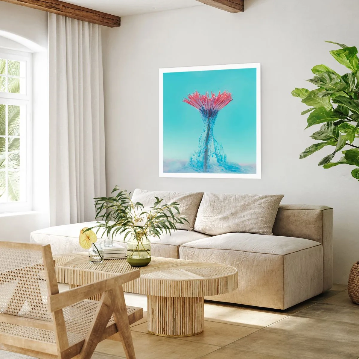 Poster - L'abbraccio che ravviva - 60x60 cm