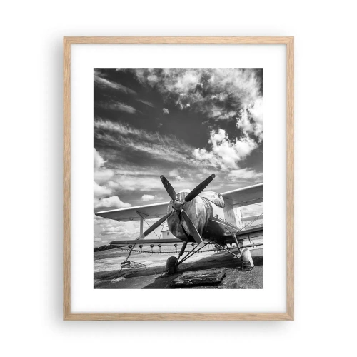 Poster in cornice rovere chiaro - Non vedo l'ora! - 40x50 cm