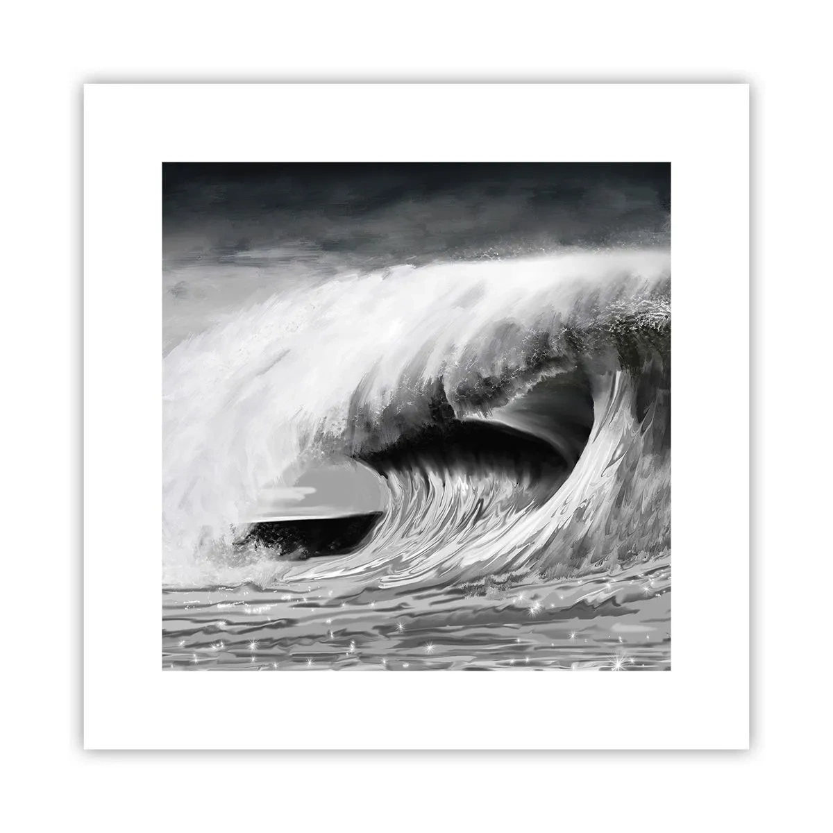 Poster - La furia dell'oceano - 30x30 cm