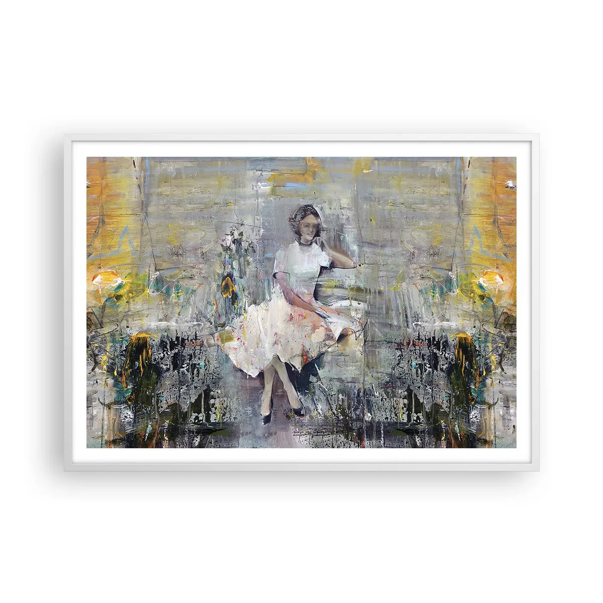 Poster in cornice bianca - Classica e moderna - 100x70 cm