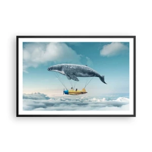 Poster in cornice nera - Perché no? - 91x61 cm