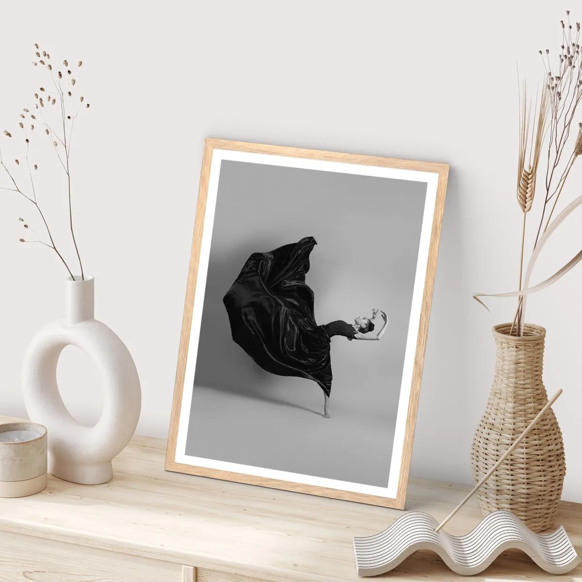 Poster in cornice rovere chiaro - Musica alata - 30x40 cm