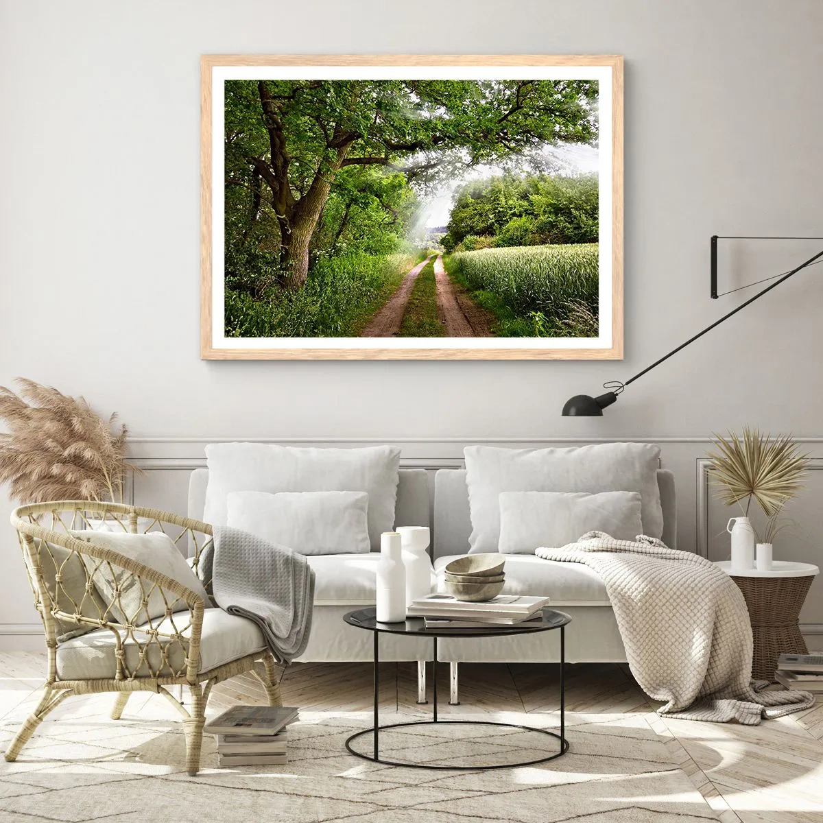 Poster in cornice rovere chiaro - Et in Arcadia ego - 40x30 cm