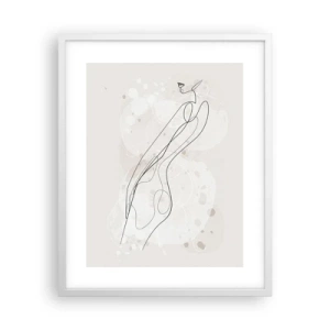 Poster in cornice bianca - Errando con lo sguardo - 40x50 cm