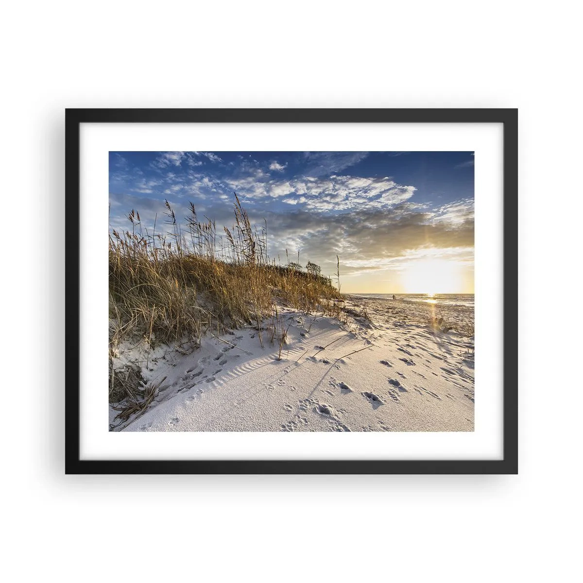 Poster in cornice nera - Invito a passeggiare - 50x40 cm