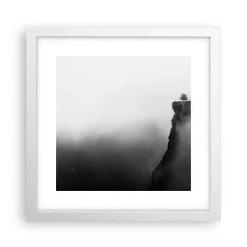 Poster in cornice bianca - Al confine del mondo - 30x30 cm