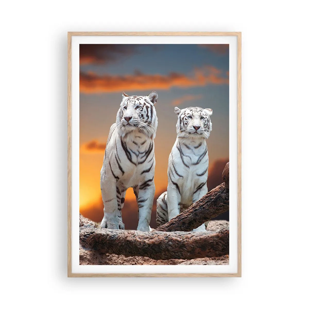 Poster in cornice rovere chiaro - Proprio come a Narnia - 70x100 cm