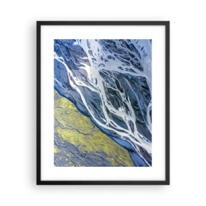 Poster in cornice nera - Le pitture rupestri della natura - 40x50 cm