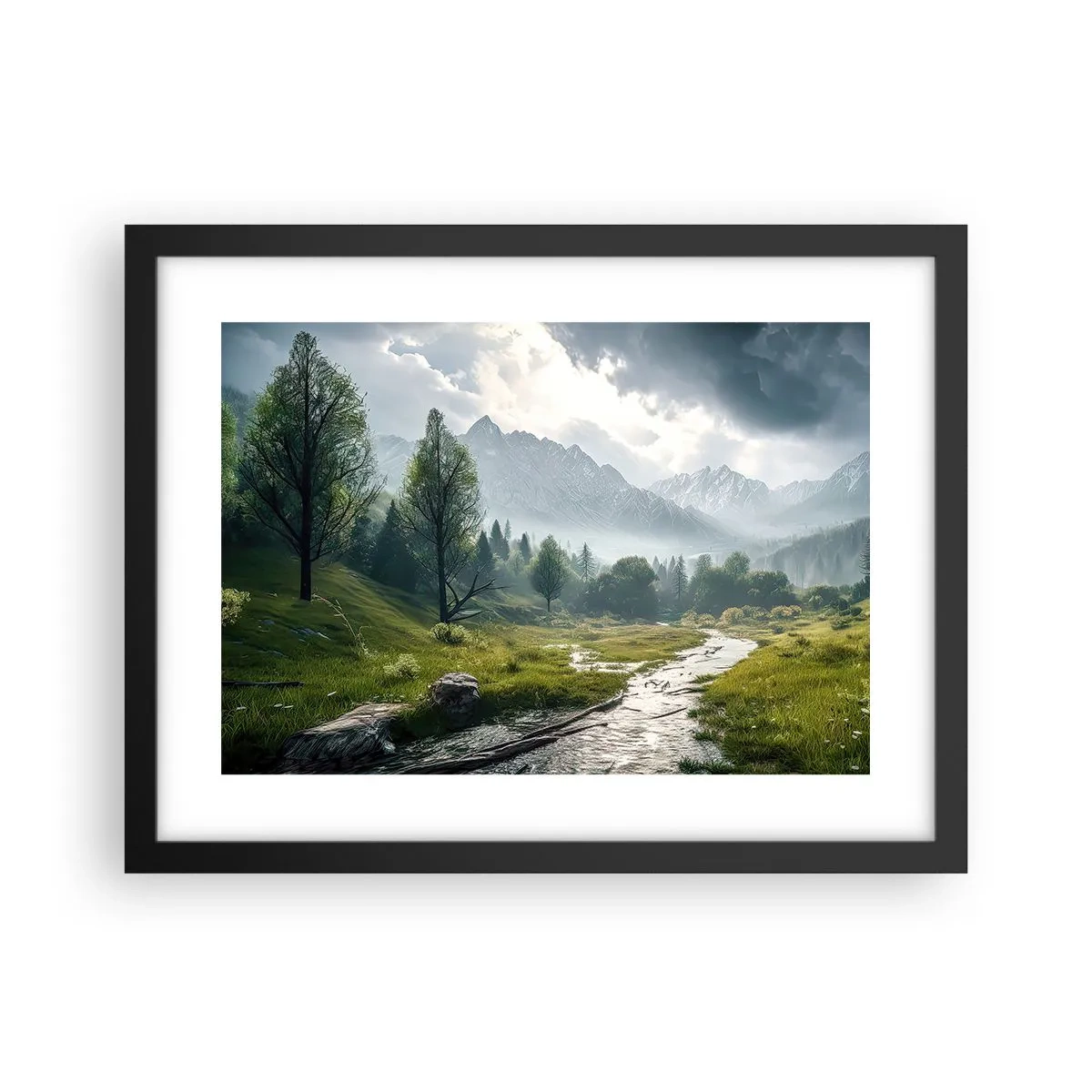 Poster in cornice nera - Andata e ritorno - 40x30 cm