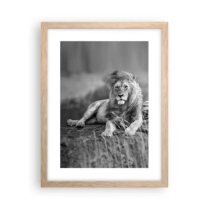 Poster in cornice rovere chiaro - La siesta del re - 30x40 cm