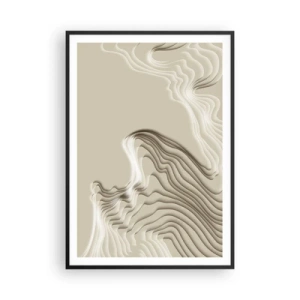 Poster in cornice nera - La topografia dell'arte - 70x100 cm