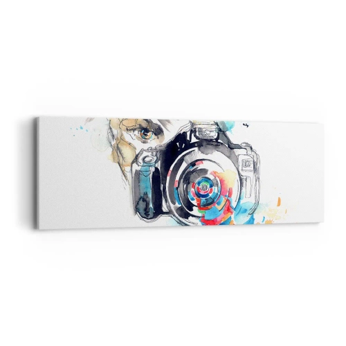 Quadro su tela - Stampe su Tela - Nell'occhio dell'obiettivo - 90x30 cm