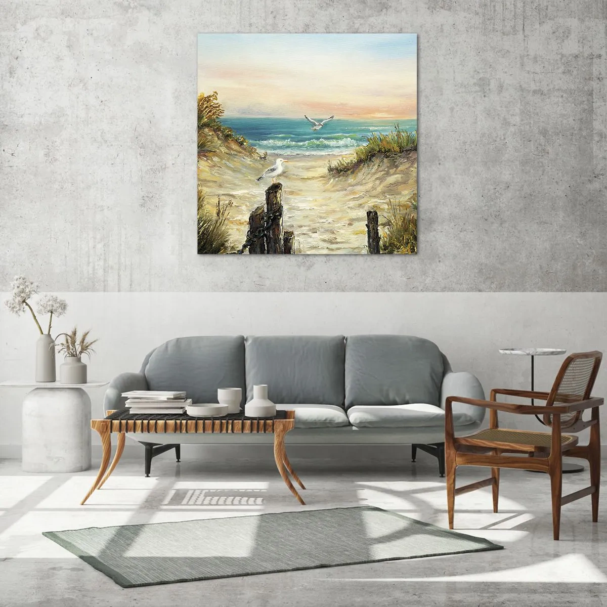 Quadro su vetro - Silenzio senza vento - 70x70 cm