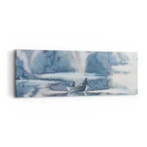 Quadro su tela - Stampe su Tela - I pescatori nel loro paradiso - 90x30 cm