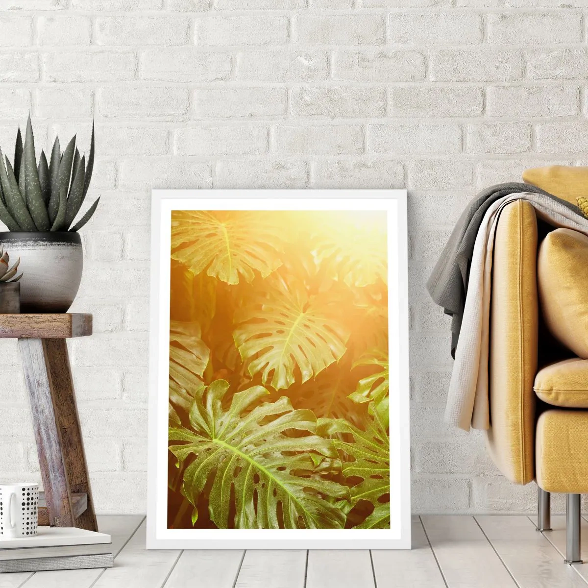 Poster in cornice bianca - Entrando nel verde... - 40x50 cm