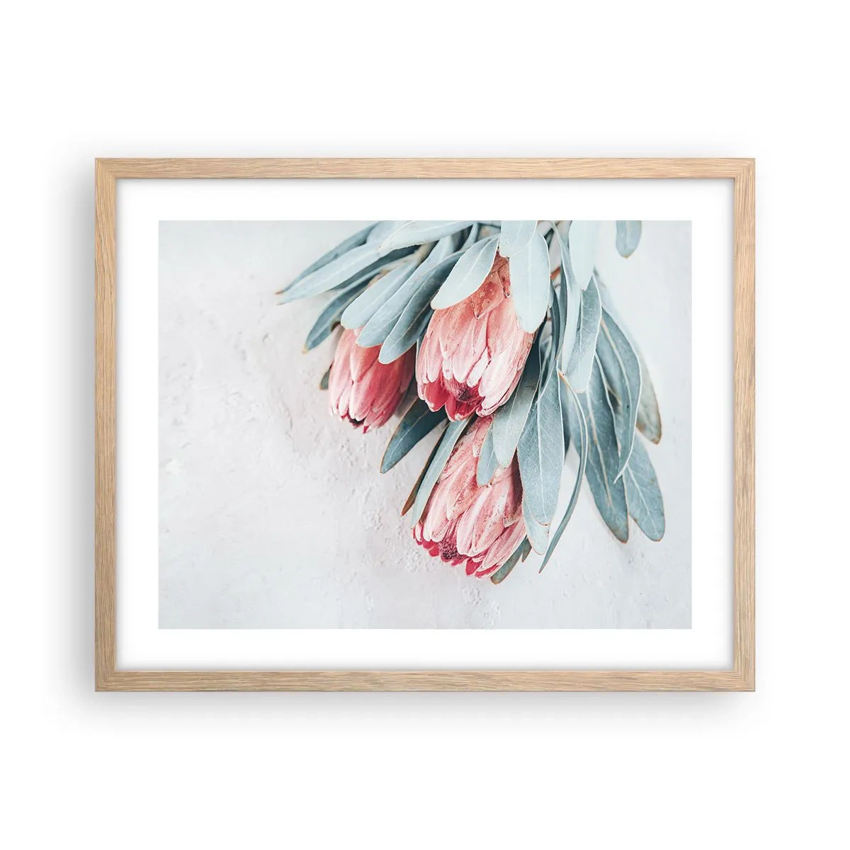 Poster in cornice rovere chiaro - Imbarazzati per la propria bellezza - 50x40 cm