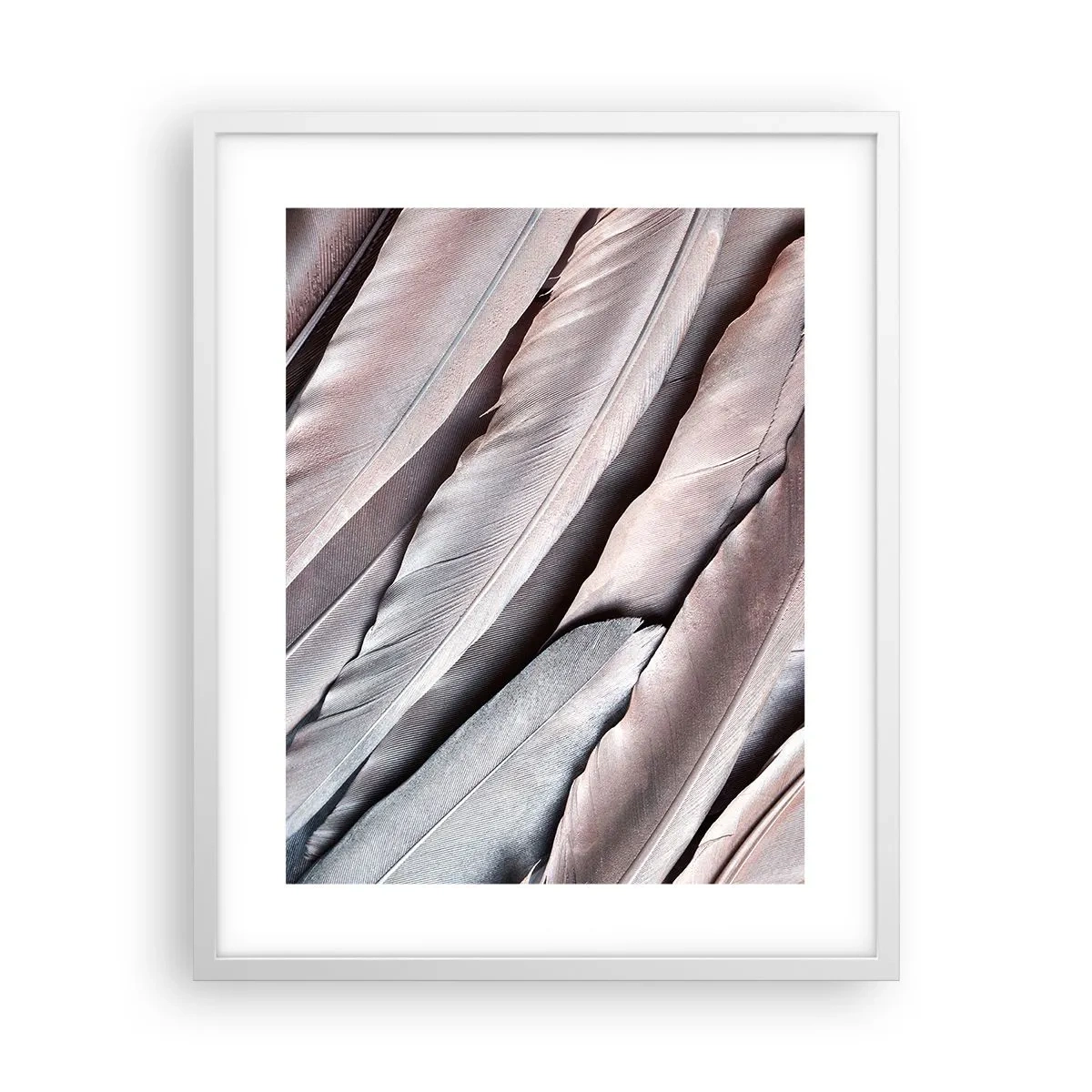 Poster in cornice bianca - Argento rosato - 40x50 cm