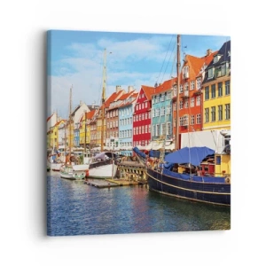 Quadro su tela - Stampe su Tela - Riva gioiosa - 30x30 cm