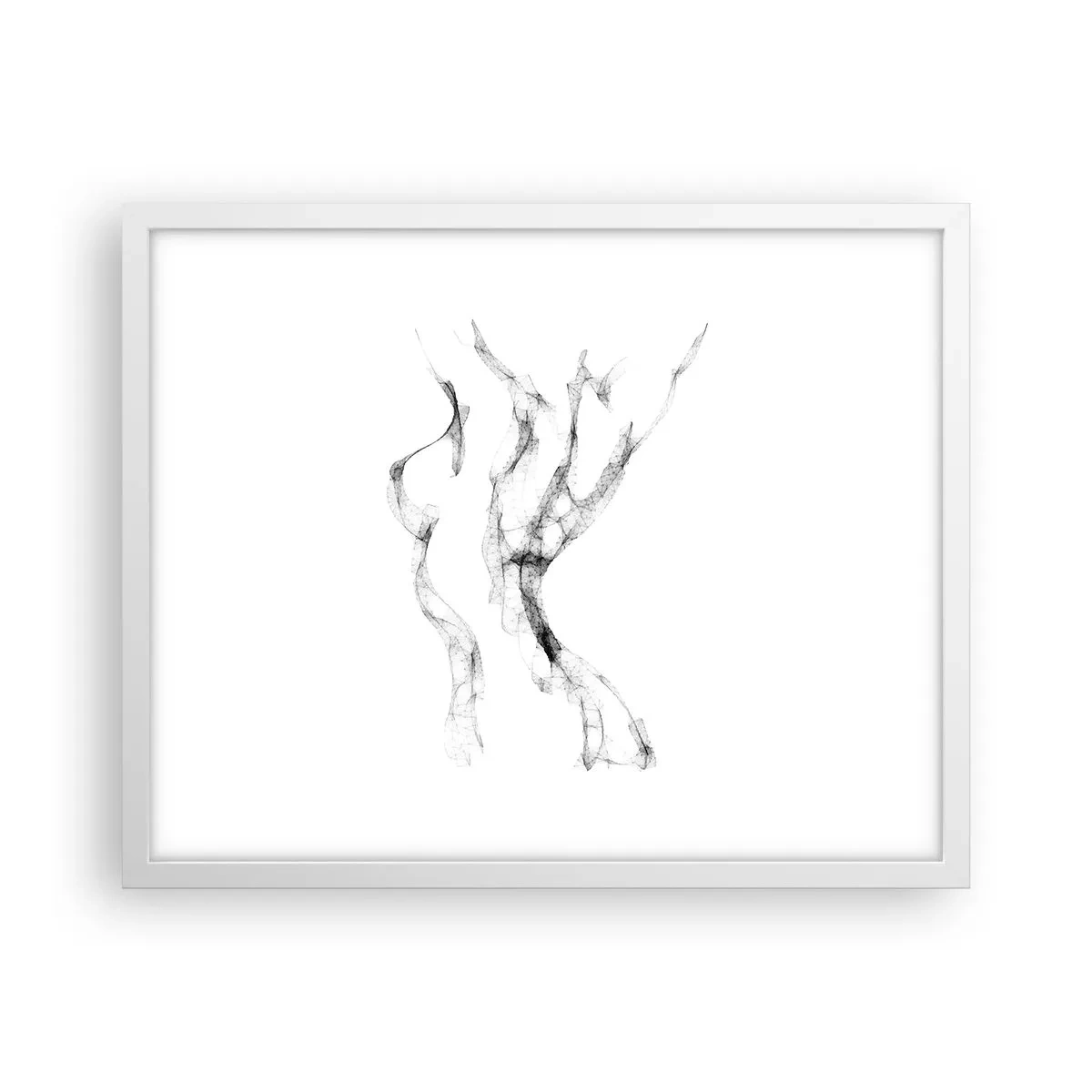 Poster in cornice bianca - Bella e forte - 50x40 cm