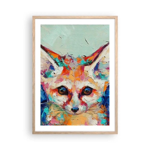 Poster in cornice rovere chiaro - Siete pronti per me? - 50x70 cm