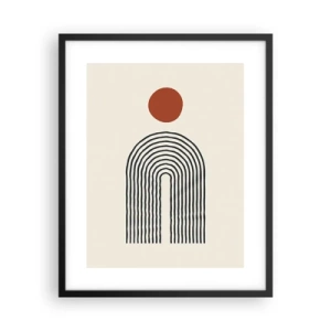 Poster in cornice nera - Magnetismo di forme e colori - 40x50 cm