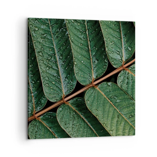 Quadro su tela - Stampe su Tela - Al ritmo verde - 60x60 cm