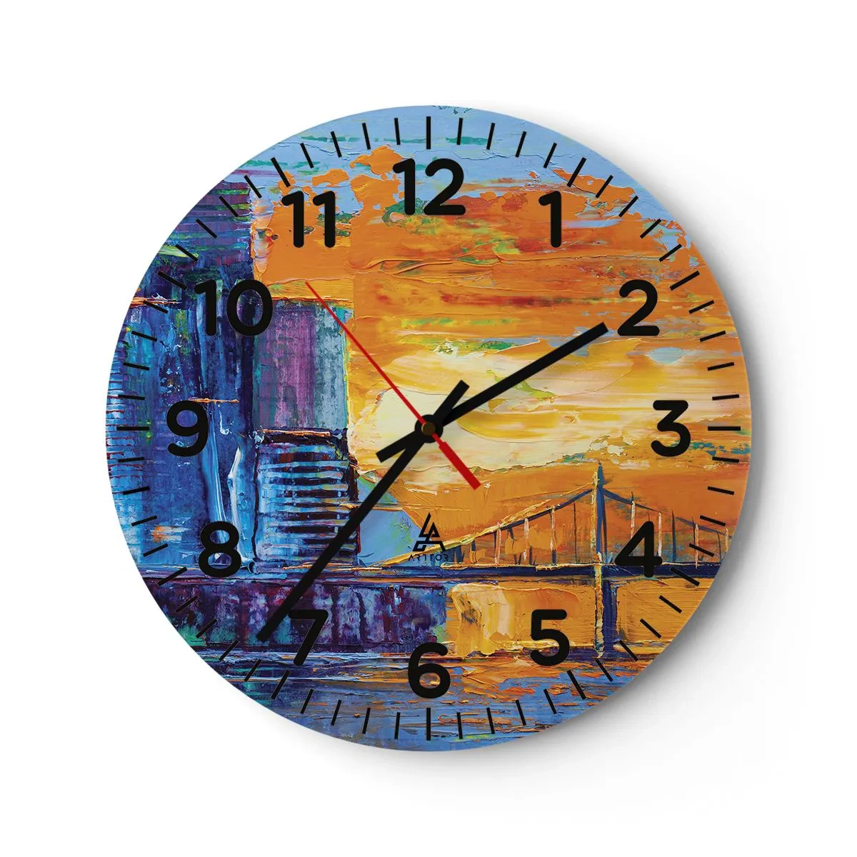 Orologio da parete - Orologio in Vetro - Cultura e natura - 30x30 cm